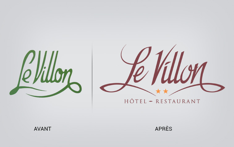 le-villon-hotel-restaurant-creation-et-evolution-du-logo
